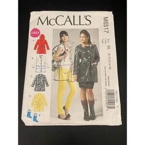 McCall's M6517 Misses Jackets Belt & Boot Covers Sewing Pattern SZ 8-16 00172-2